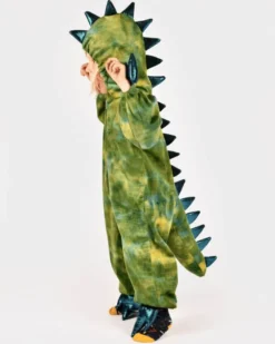 Kostüm Drache/Dino, grün - Gr. 3-4 Jahre