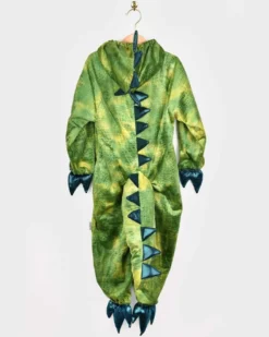 Kostüm Drache/Dino, grün - Gr. 3-4 Jahre