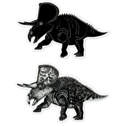 Kratz-Sticker - Dinosaurier, 4 Stk.