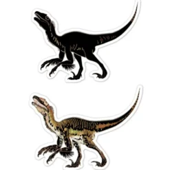 Kratz-Sticker - Dinosaurier, 4 Stk.
