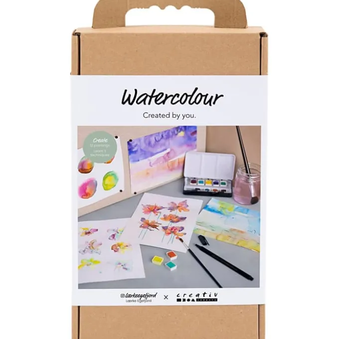 Kreativ-Set Aquarell - Blumen & Landschaften