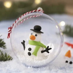 Kreativset - Christbaumkugel Schneemann