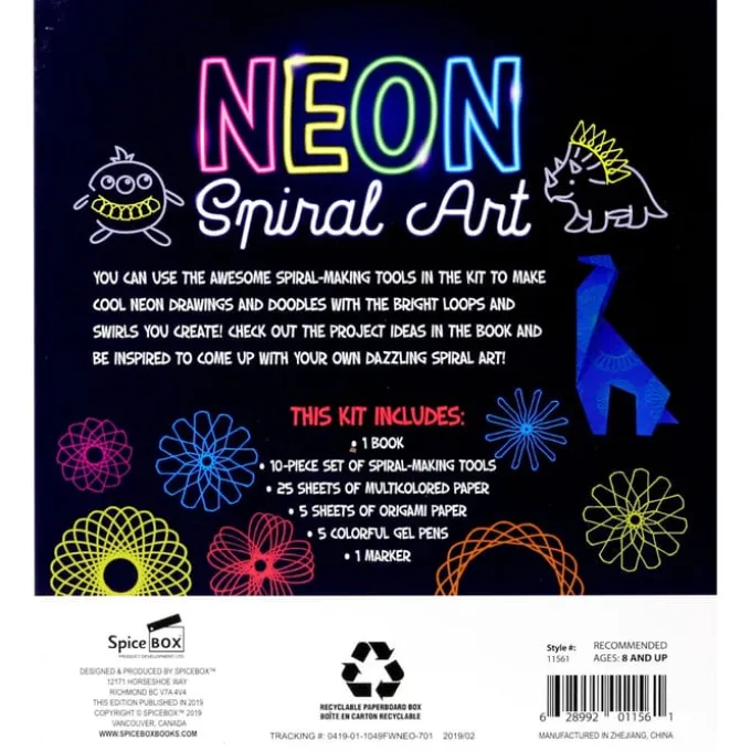 Kreativ-Set - Neon Spiral Art