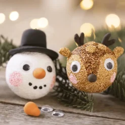 Kreativset - Schneemann & Rentier aus Clay