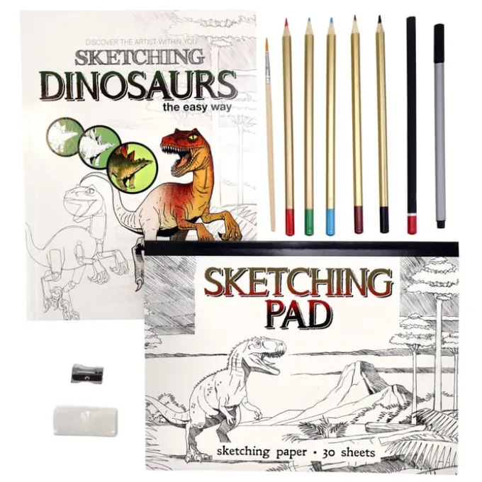 Kreativ-Set - Sketching Dinosaurs