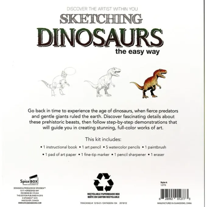 Kreativ-Set - Sketching Dinosaurs