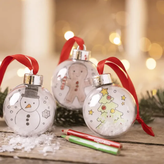 Kreativset - Weihnachtskugeln zeichnen