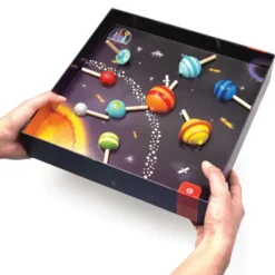 Kreiselspiel mit Planeten, 9 Stk.