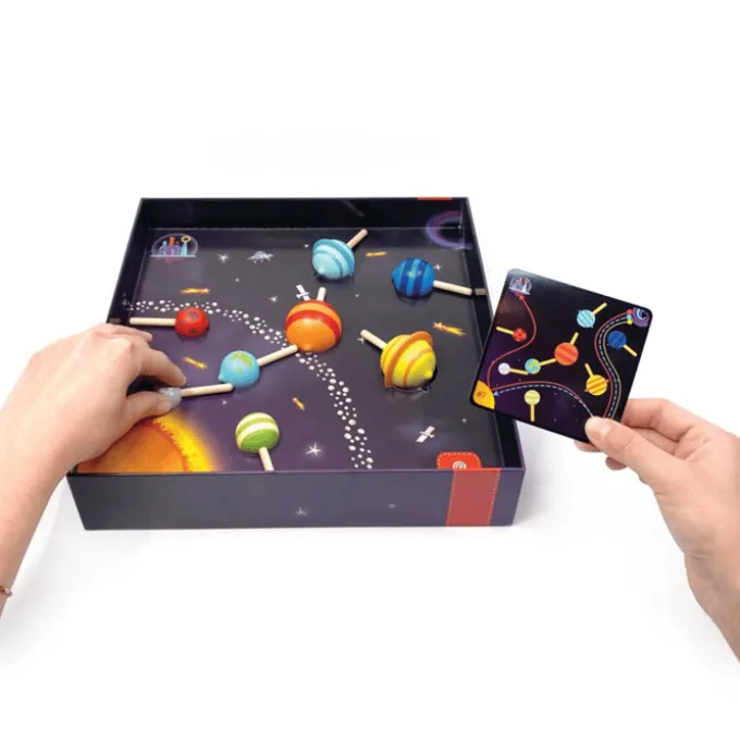 Kreiselspiel mit Planeten, 9 Stk.