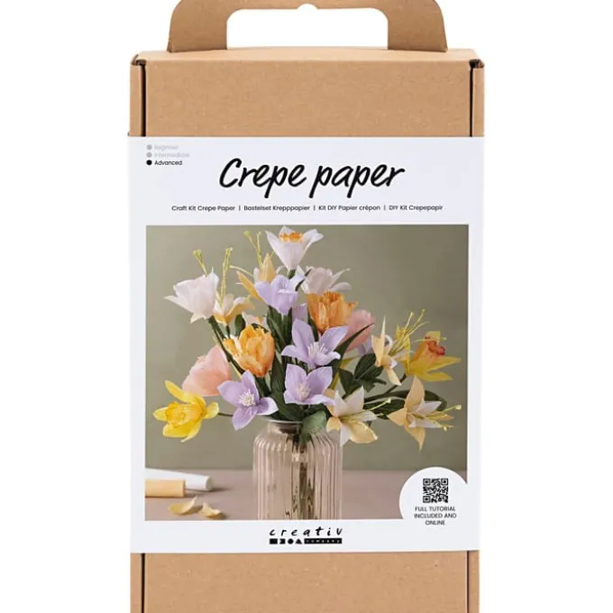 Krepppapier Bastelset - Frühlingsblumen