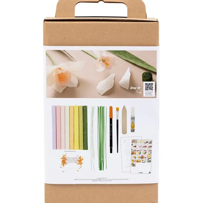 Krepppapier Bastelset - Frühlingsblumen