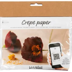 Krepppapier Bastelset Mini - Mohnblumen