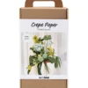 Krepppapier Set - Grüner Frühlingsstrauß