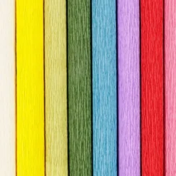 Krepppapier - Standardfarben, 8 Blatt