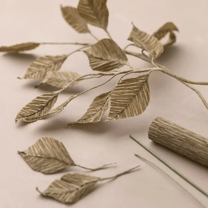 Krepppapier, 8 x 25x60 cm - natur