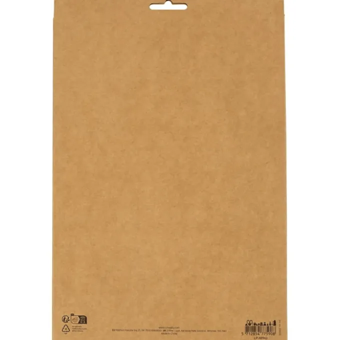 Krepppapier, 8 x 25x60 cm - natur