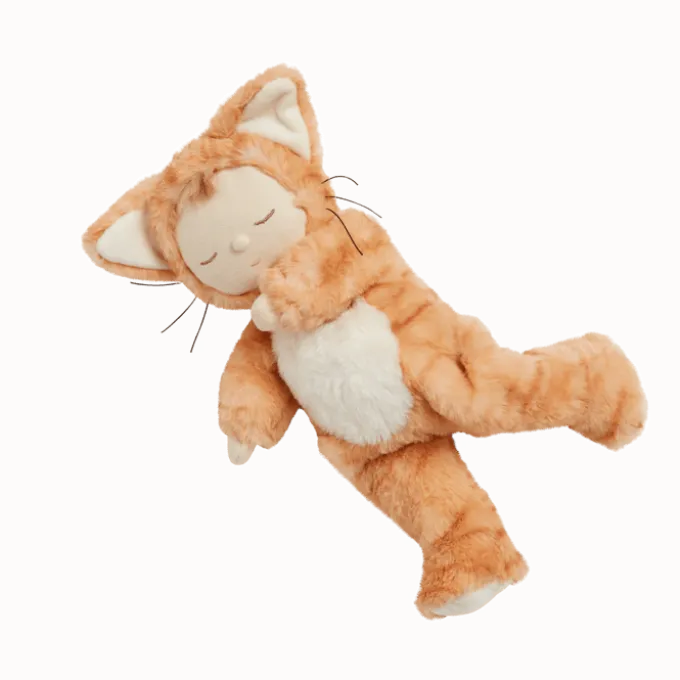 Kuschellinchen - Rotgetigerte Katze, 30 cm