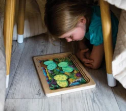 Lagenpuzzle Dino, 4 Lagen m. 44 Teilen