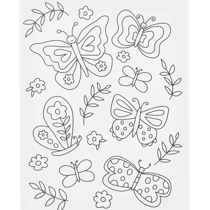 Leinwand Ausmalen 24x30 cm - Schmetterlinge