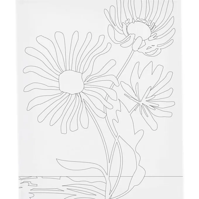 Leinwand zum Ausmalen 24x30 cm - Blüten
