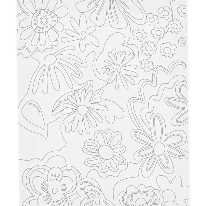 Leinwand zum Ausmalen 24x30 cm - Blumen