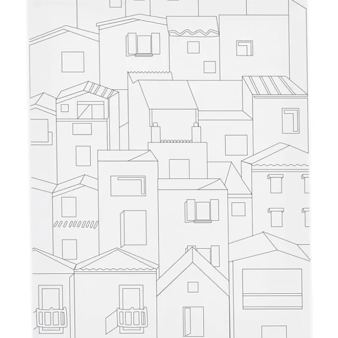 Leinwand zum Ausmalen 24x30 cm - Häuser