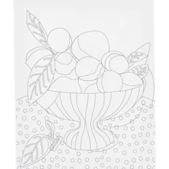 Leinwand zum Ausmalen 24x30 cm - Obstschale