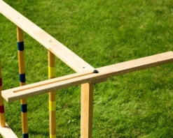 Leitergolf aus Gummibaumholz