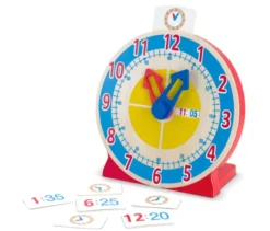 Lern die Uhrzeit - Uhr mit Lernkarte