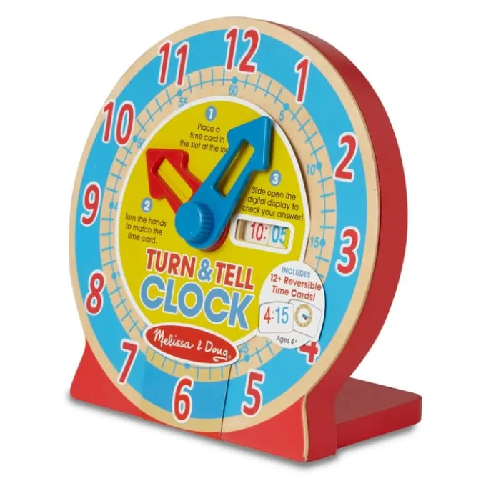 Lern die Uhrzeit - Uhr mit Lernkarte