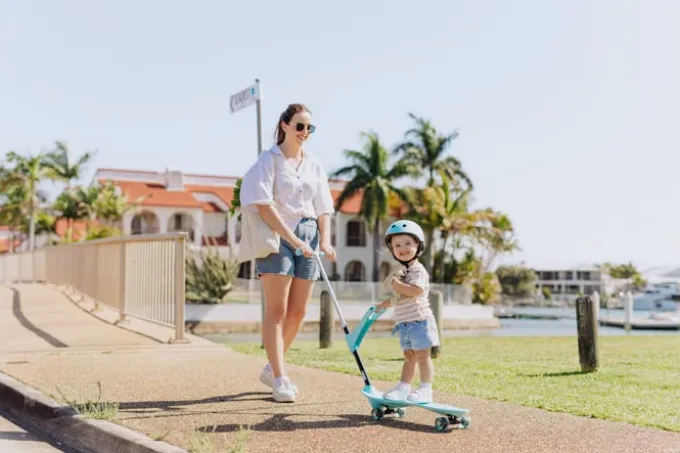 Lern-Skateboard für Kids - mint