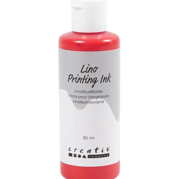 Linoldruckfarbe 85 ml - rot