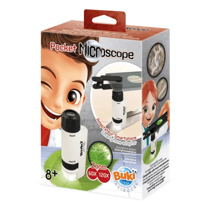 Lupenmikroskop inkl. Smartphone-Adapter