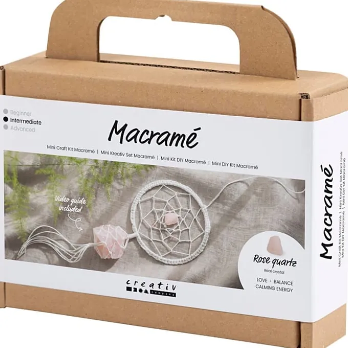 Macramé-Set - Traumfänger mit Kristalle