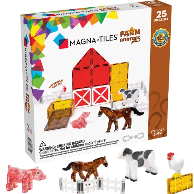 Magna-Tiles - Bauernhoftiere, 25 Teile