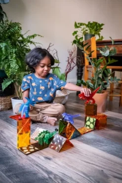 Magna-Tiles - Dino World, 40 Teile