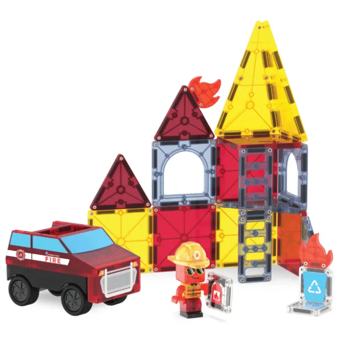 Magna-Tiles | Feuerwehreinsatz, 27 Stk