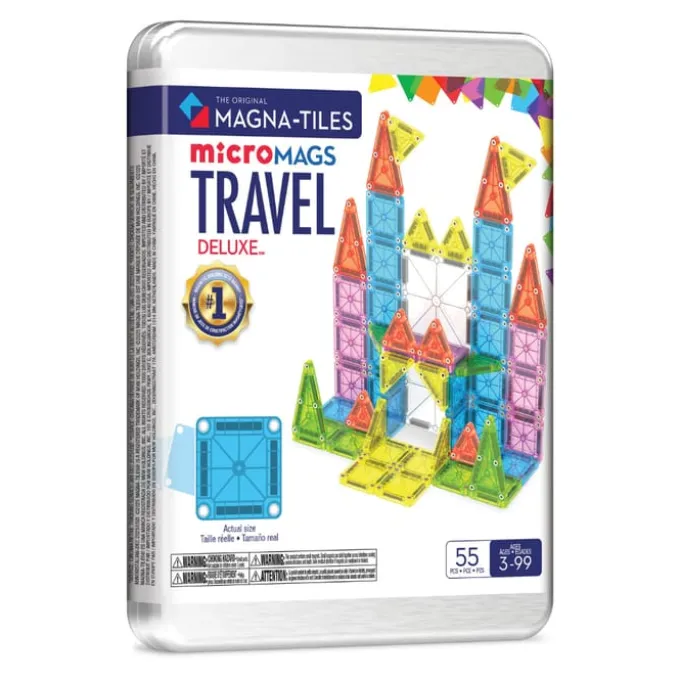 Magna-Tiles | microMAGS Deluxe Reiseset, 55 Stk.