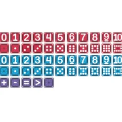 Magna-Tiles | microMAGS Learn Numbers, 56 Stk