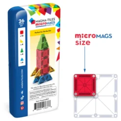 Magna-Tiles | microMAGS Reiseset, 26 Stk.