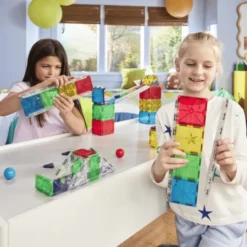 Magna-Tiles | Rail Racers Deluxe Kugelbahn, 90 Stk