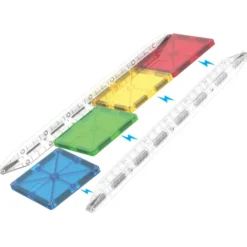 Magna-Tiles | Rail Racers Deluxe Kugelbahn, 90 Stk