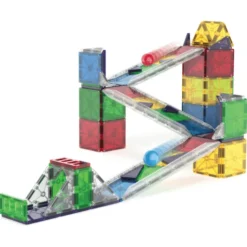 Magna-Tiles | Rail Racers Deluxe Kugelbahn, 90 Stk
