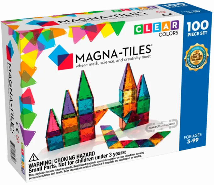 Magna-Tiles Transparent - 100 Stk.