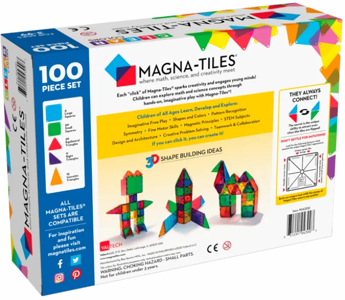 Magna-Tiles Transparent - 100 Stk.