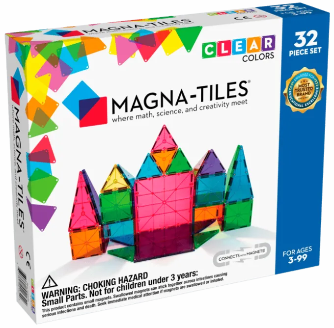 Magna-Tiles Transparent - 32 Stk.