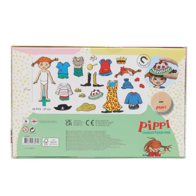 Magnetische Anziehpuppe - Pippi Langstrumpf