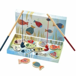 Magnetisches Angelspiel – Gemusterte Fische