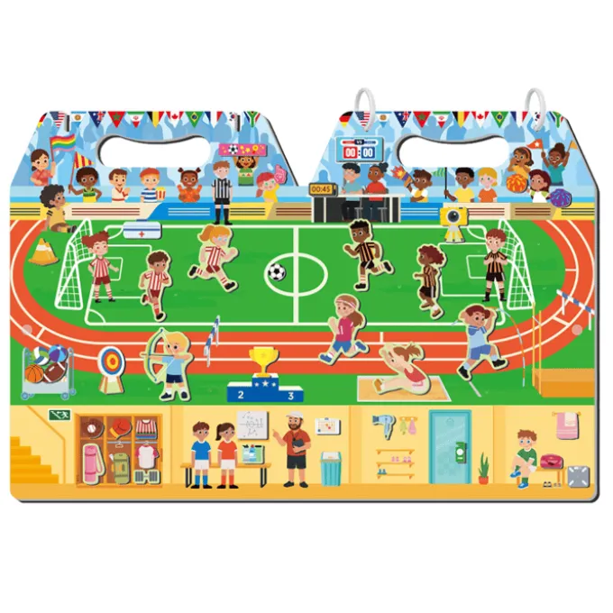 Magnetisches Spielset - Im Stadion