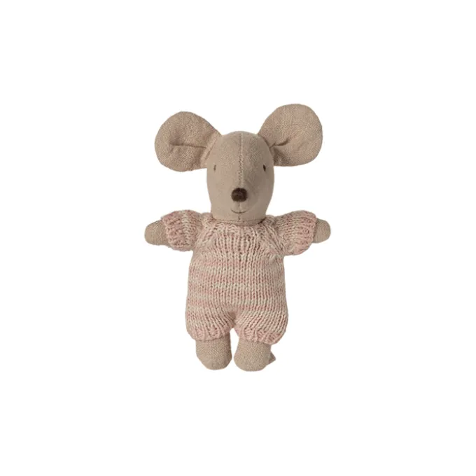 Maileg - Babymaus in Tragetasche - Rose